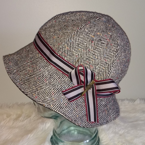 herringbone bucket hat
